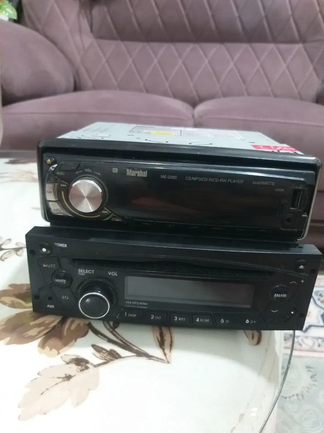 ۱عدد پخش خودرو برند مارشال|قطعات یدکی و لوازم جانبی|رشت, دخانیات|دیوار