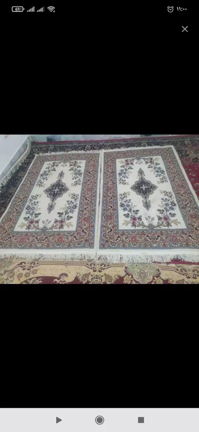 قالی دست باف با30 درصد ابریشم|فرش|بیرجند, |دیوار