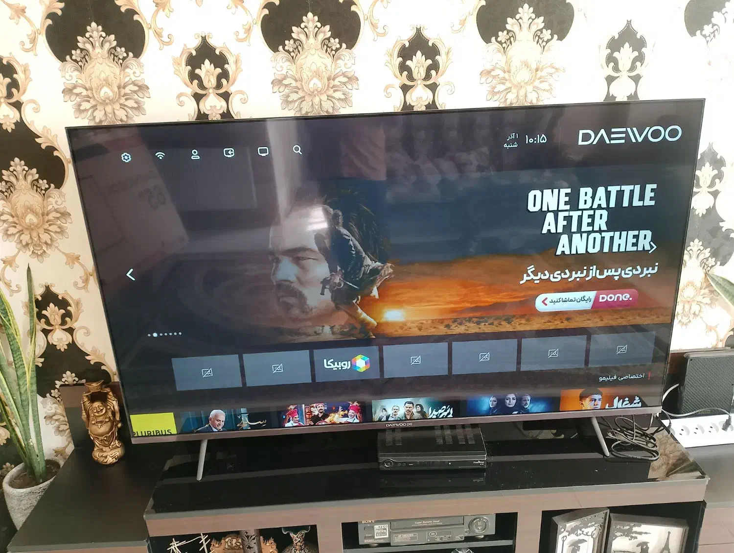 تلویزیون ۶۵ اینچ دوو|تلویزیون و پروژکتور|شاهین‌شهر, شهرک منازل چوبی|دیوار