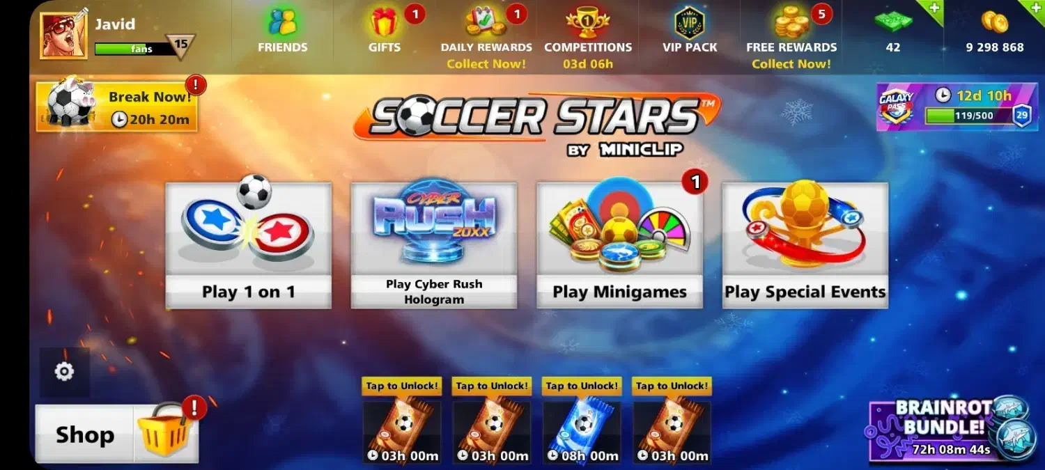 اکانت ساکر استار|کنسول، بازی ویدئویی و آنلاین|آفتاب, |دیوار