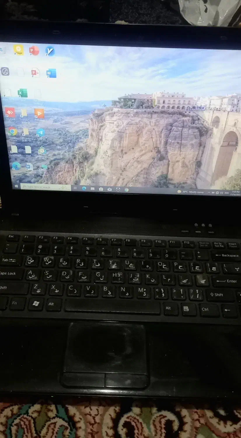 لپتاپ سونی vaio|رایانه همراه|فسا, |دیوار