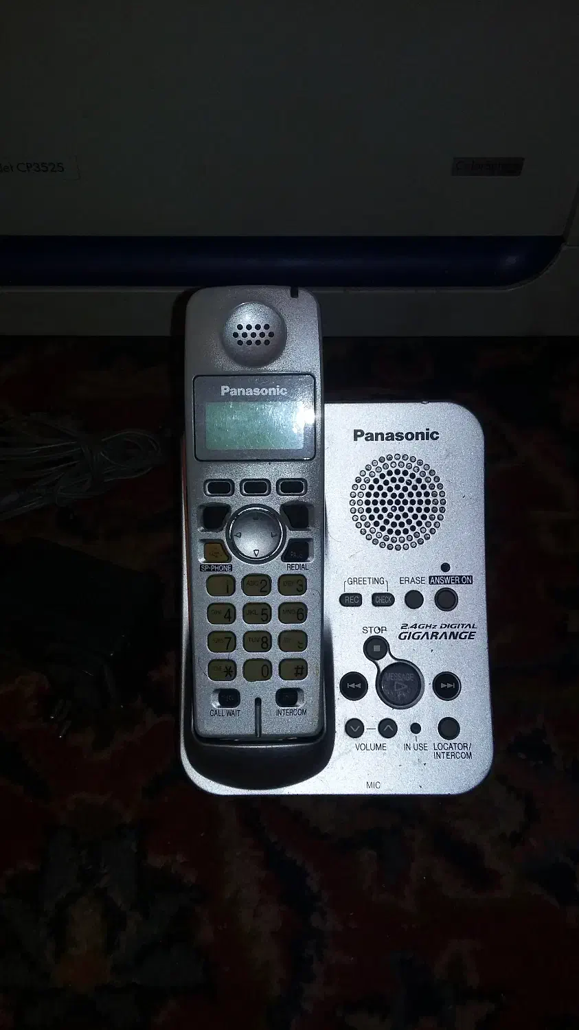 تلفن بیسیم پاناسونیک تمیز و سالم|تلفن رومیزی|قزوین, |دیوار