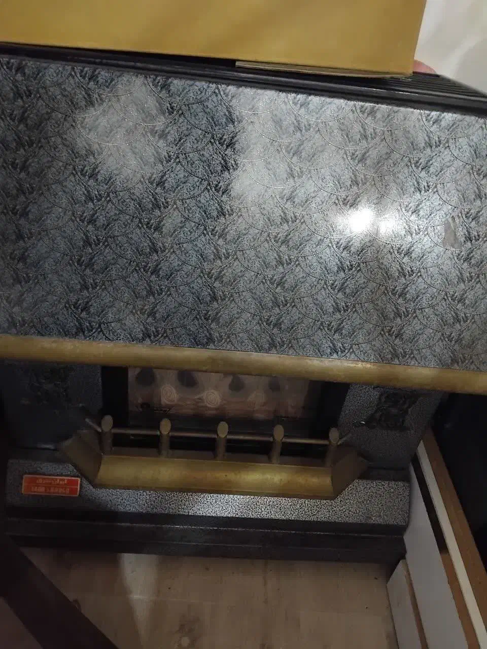 بخاری طرح شومینه|بخاری، هیتر، شومینه|بندر امام خمینی, |دیوار