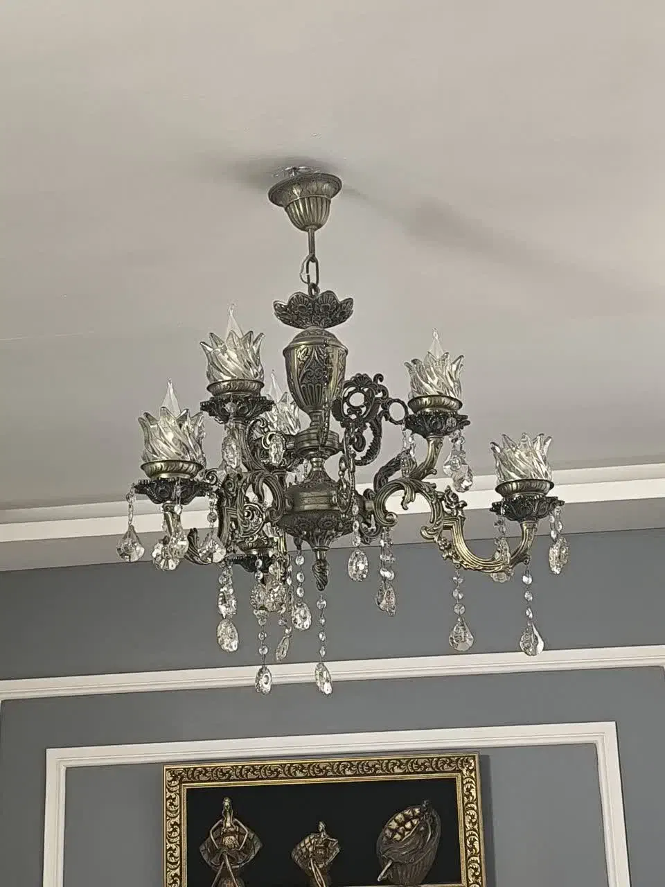 لوستر|لوستر و چراغ آویز|مشهد, گلبرگ شمالی|دیوار