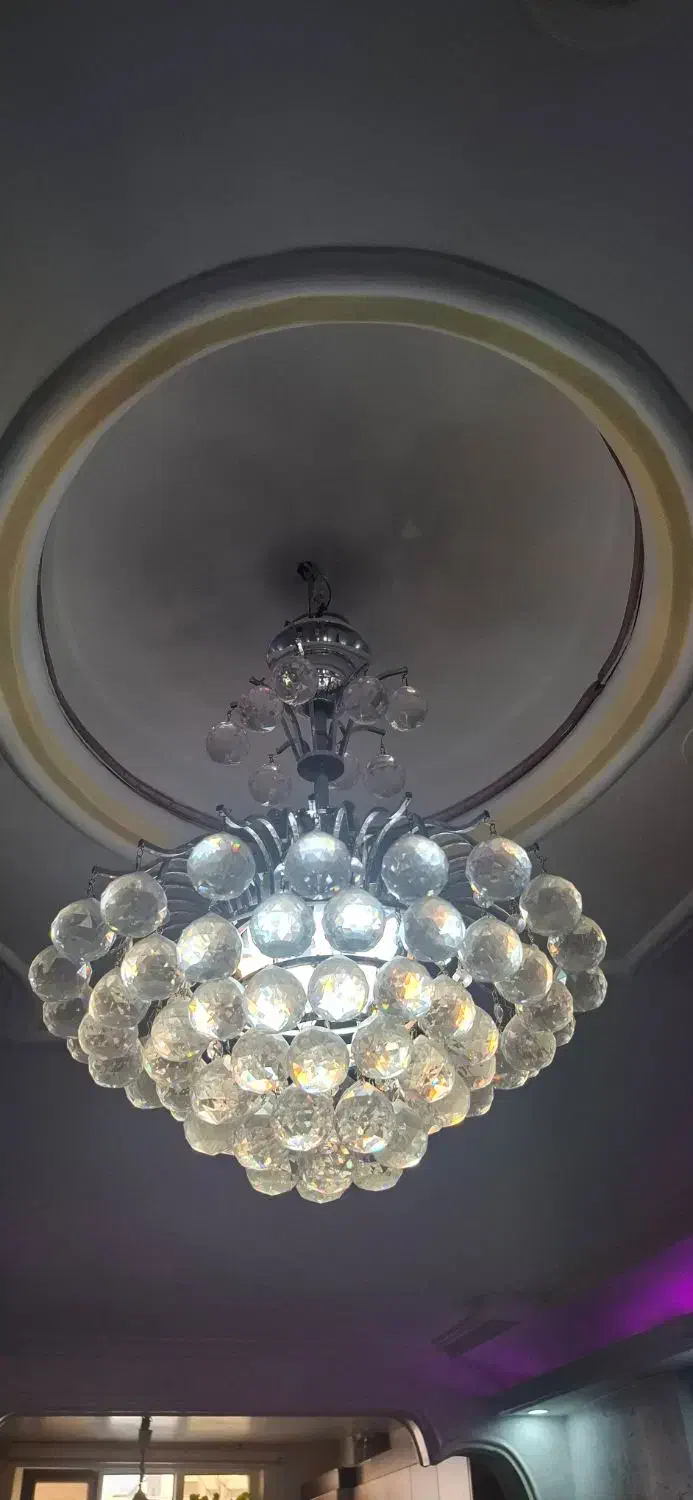 لوستر توپی 5 شاخه|لوستر و چراغ آویز|تهران, دولاب|دیوار