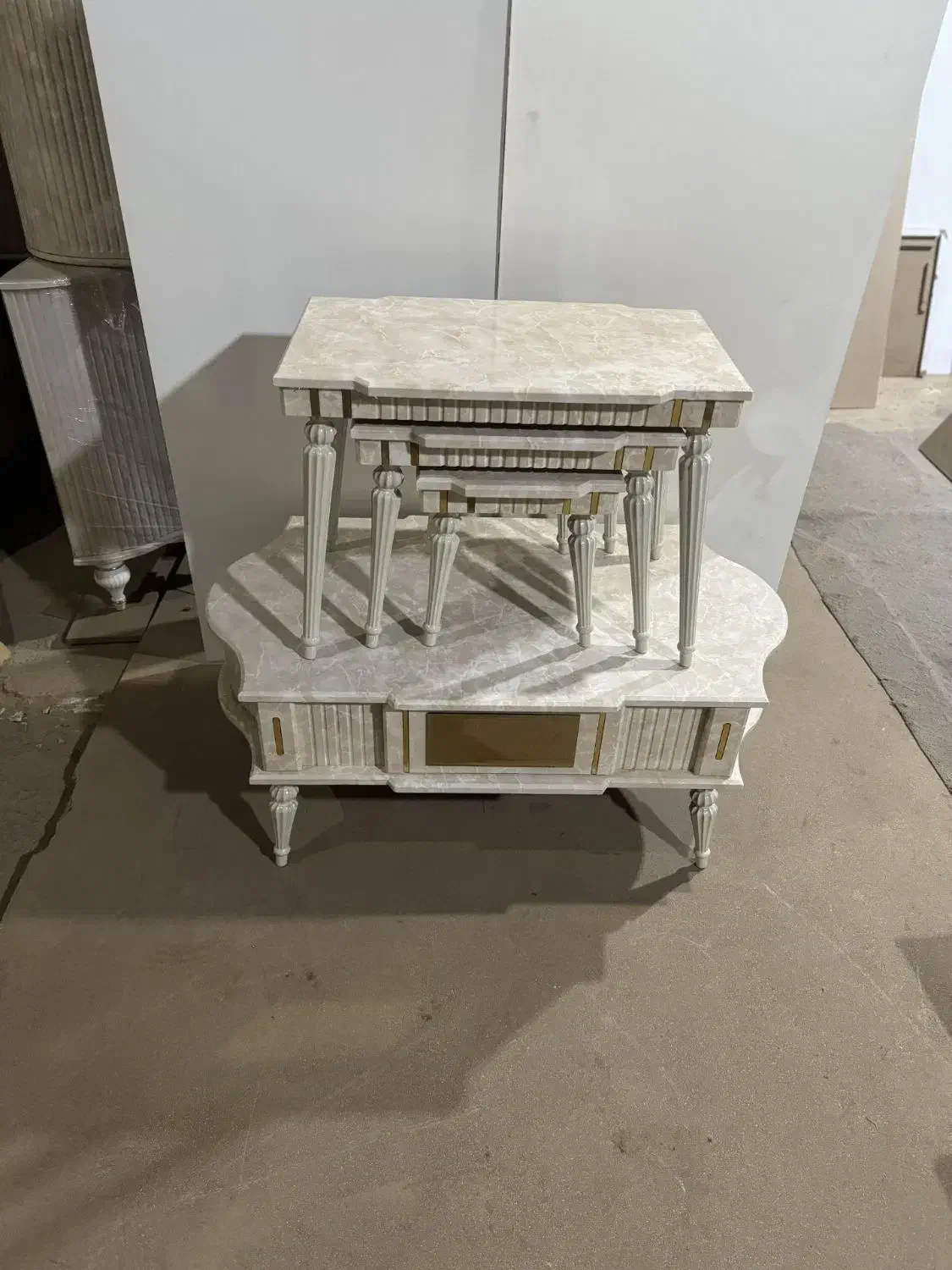 جلو مبلی چهار تیکه کشودار وکیوم حراج انبارگردانی|مبلمان خانگی و میز عسلی|خوی, |دیوار