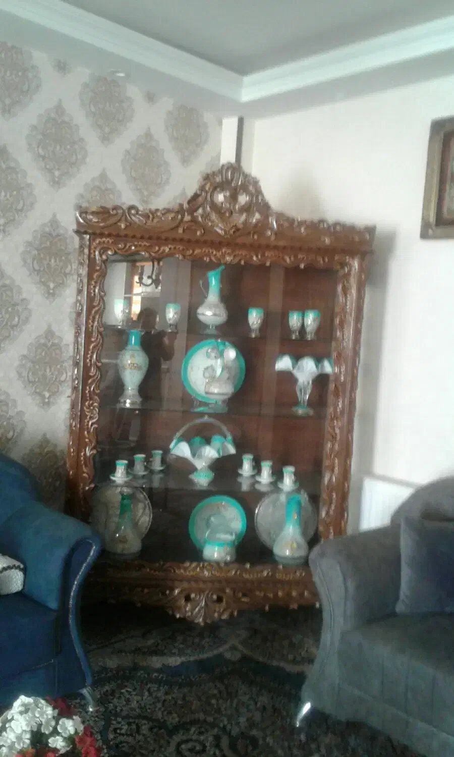 گنجه|بوفه، ویترین، کنسول|گلبهار, شهر جدید گلبهار|دیوار