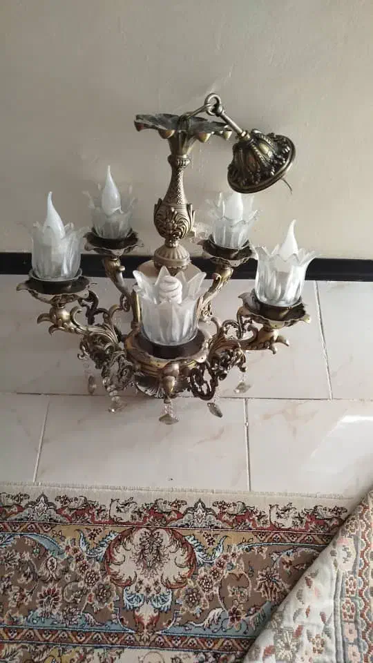 لوستر ۵ شاخه|لوستر و چراغ آویز|پردیس, فاز ۱۱|دیوار