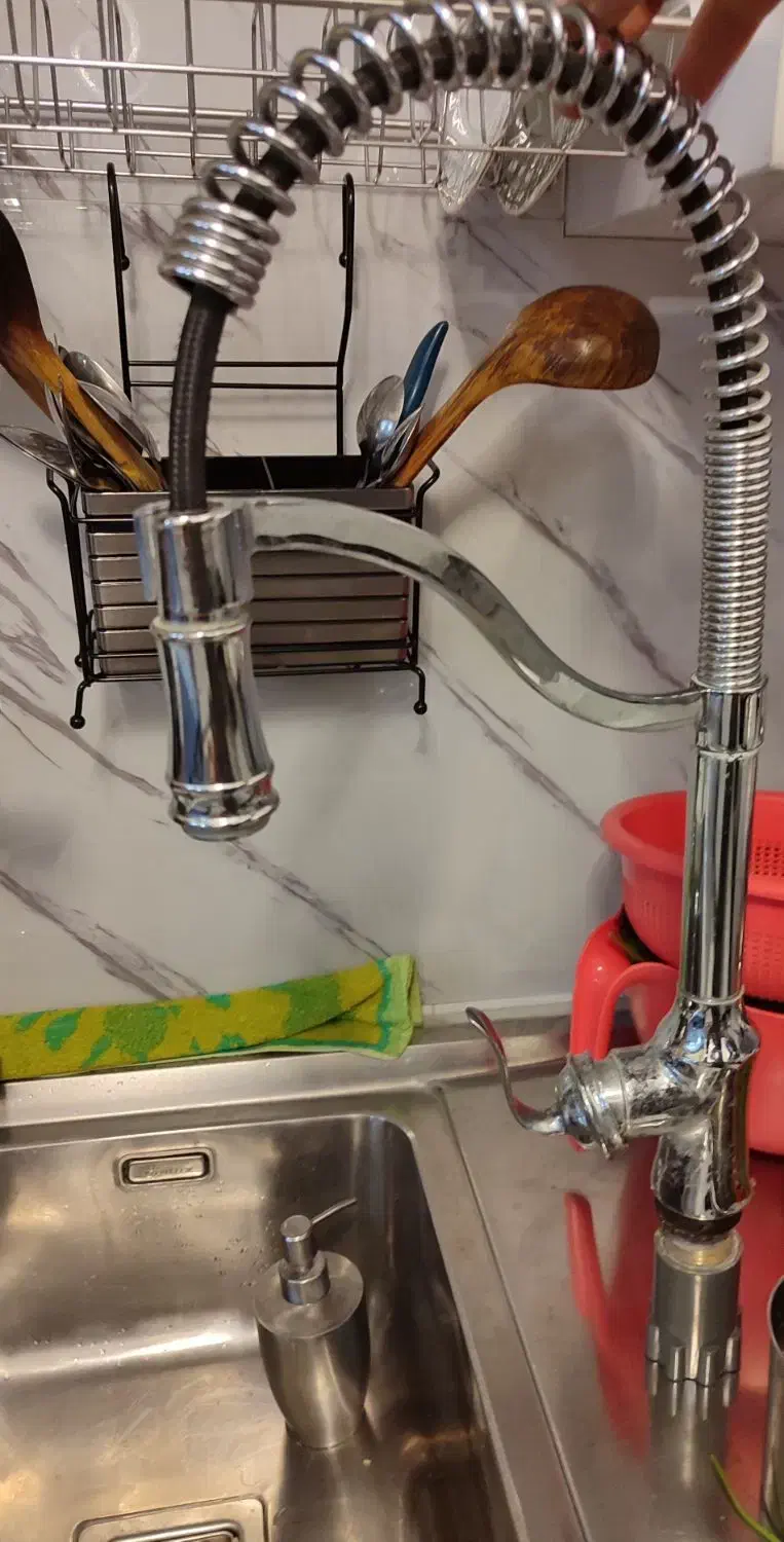 شیر سینک فنری مدل تیرگان|لوازم سرویس بهداشتی|بابل, |دیوار