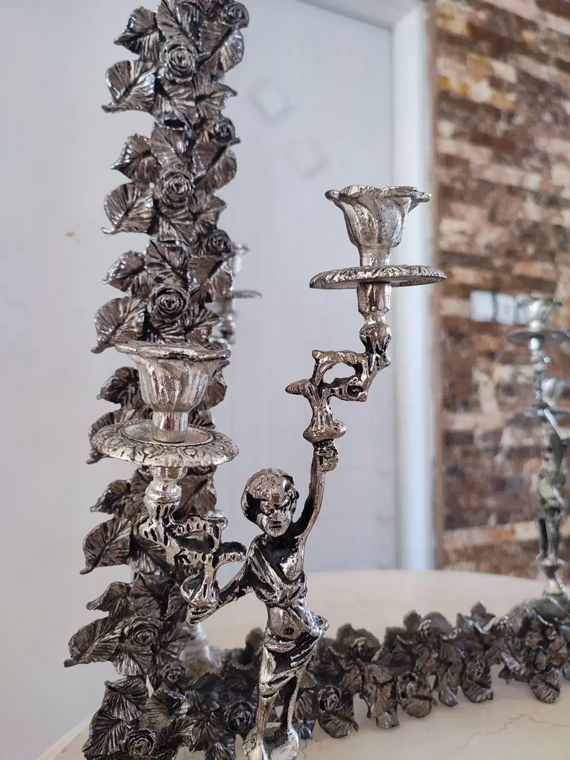 آینه شمعدان|صنایع دستی و سایر لوازم تزئینی|بروجن, |دیوار