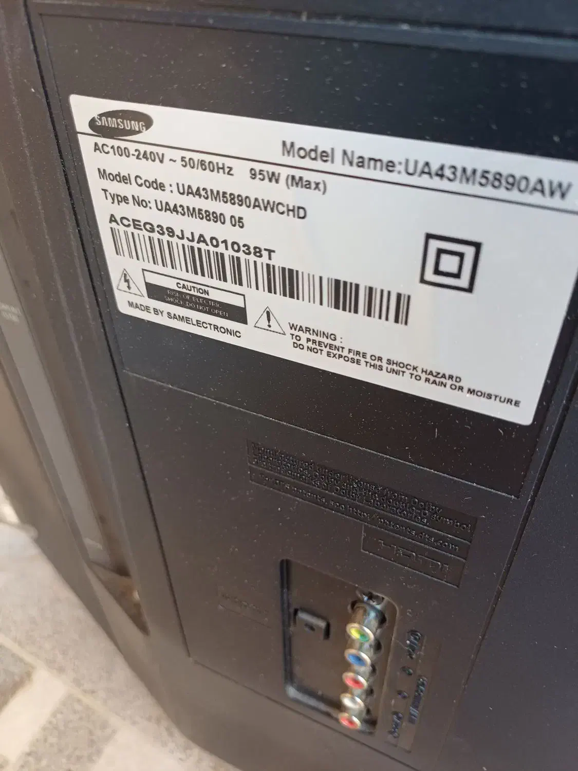 تلویزیون samsong43|تلویزیون و پروژکتور|کرمان, |دیوار