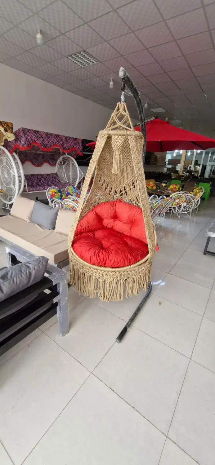 مکرومه تاب عربی لاکچری خونگی و بیرونی|صندلی و نیمکت|کاشان, دشت لتحر|دیوار