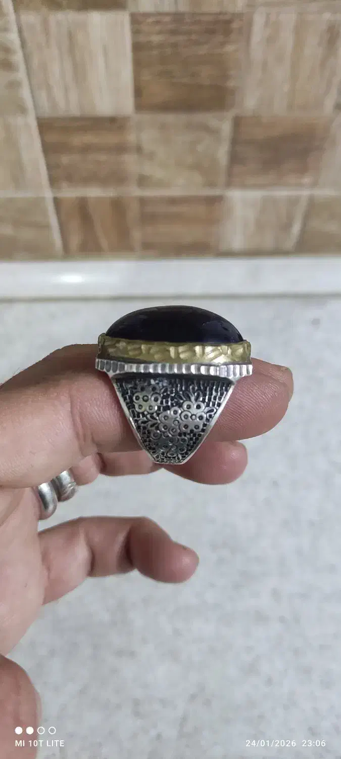 انگشتر امیتیسیت و جزع یمنی|جواهرات|محمدشهر, محمدشهر|دیوار