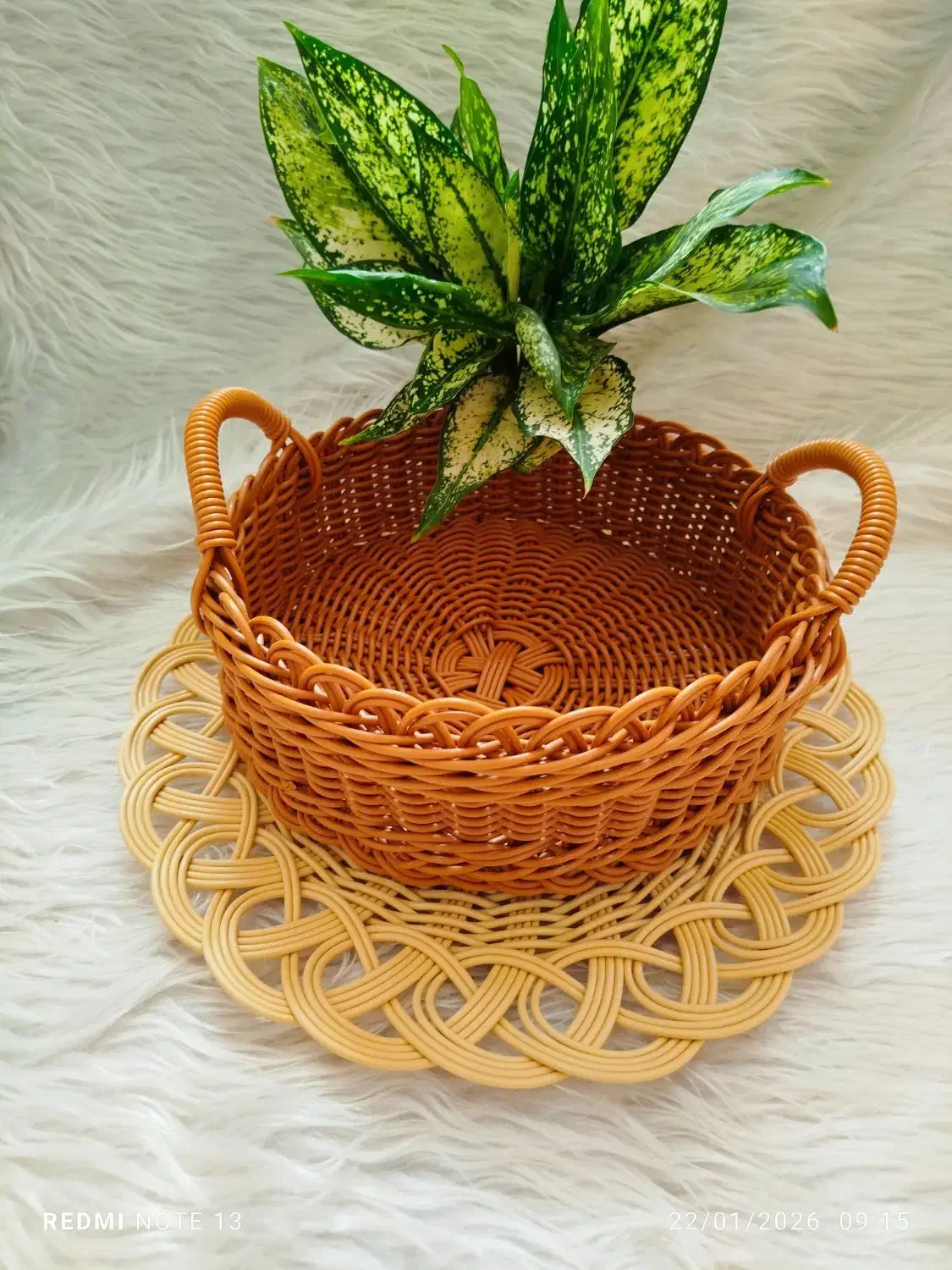 سبد حصیری|صنایع دستی و سایر لوازم تزئینی|ابریشم, |دیوار