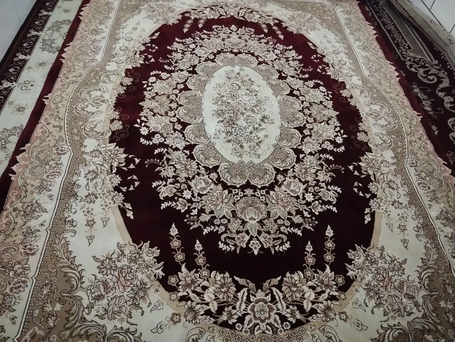 دو عدد قالی 6 متری نخی در حد نو|فرش|فلاورجان, |دیوار