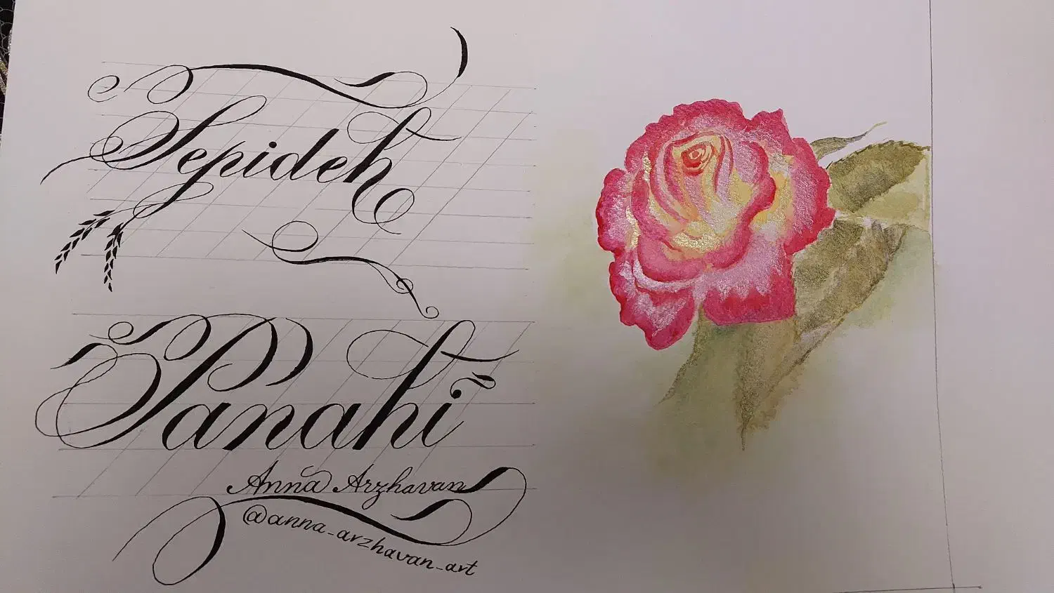 خوشنویسی لاتین با قلم،خط کرسیو ،پیوسته نویسی|خدمات آموزشی|رشت, حسین آباد|دیوار