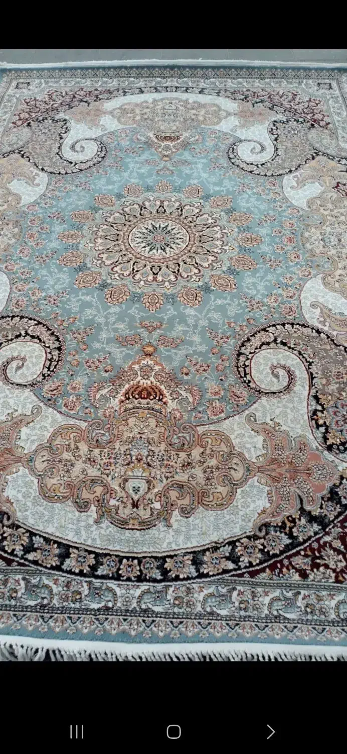 ۳تا فرش آبی یک نقش|فرش|گنبد کاووس, |دیوار