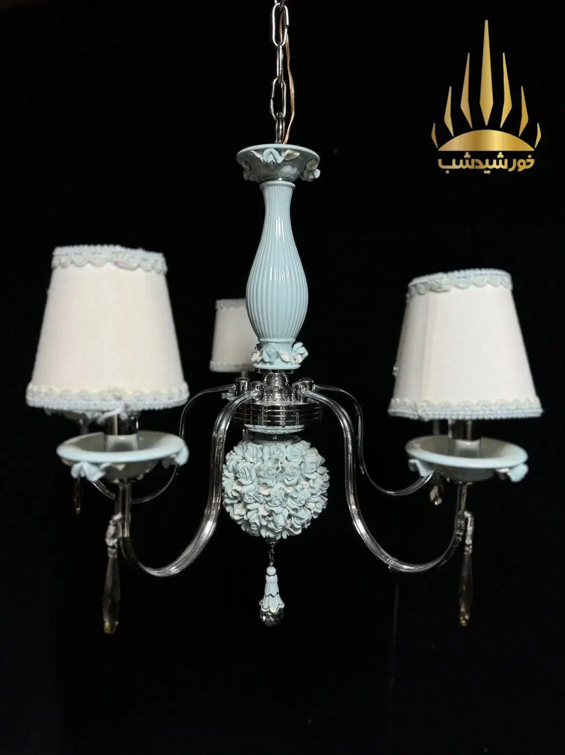 لوستر شیددار سرامیکی|لوستر و چراغ آویز|اراک, |دیوار