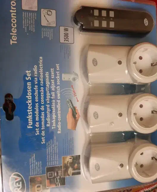 ست پریز کنترل از راه دور نو (۳پریز +ریموت)|سایر لوازم برقی|پرند, فاز ۳|دیوار