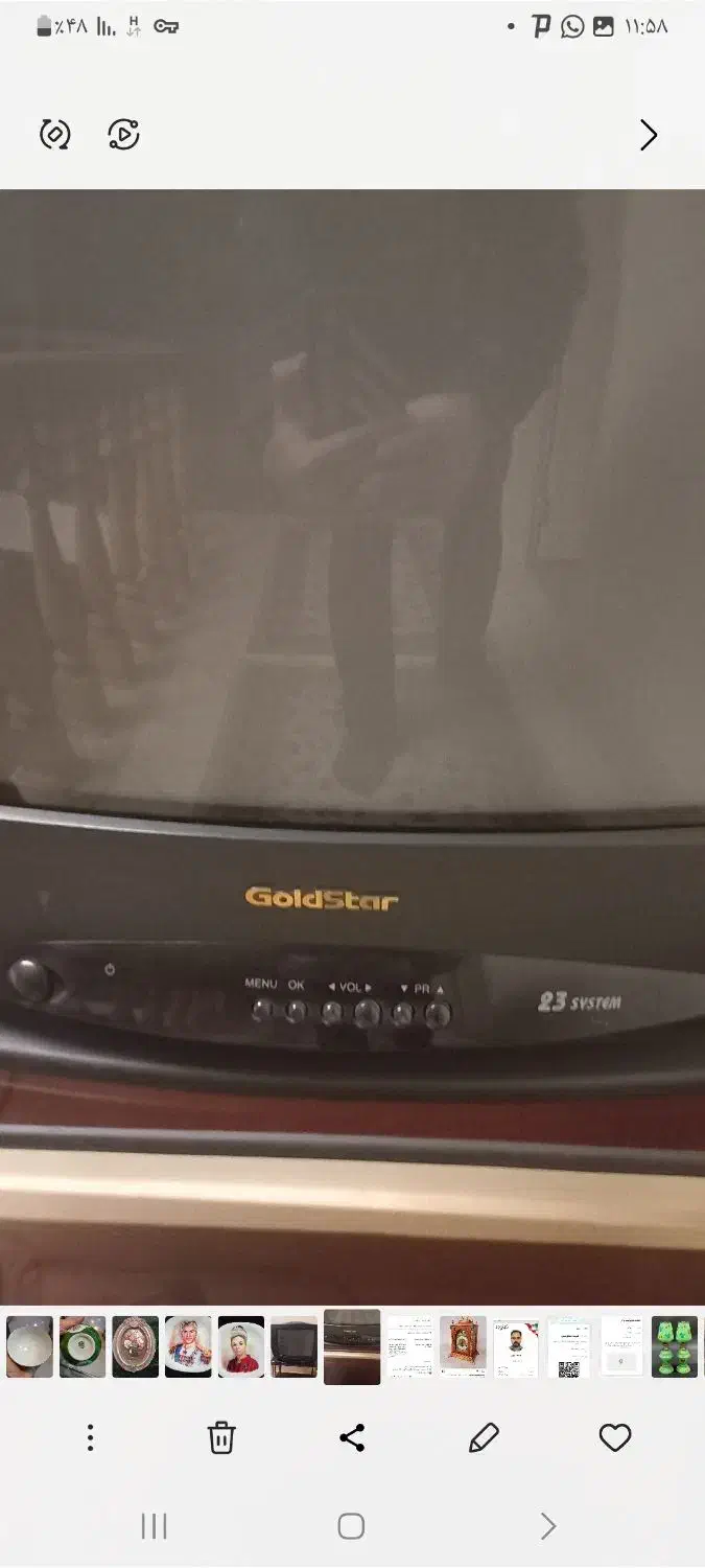 یک عدد تلویزوین اصل کره|تلویزیون و پروژکتور|اراک, |دیوار