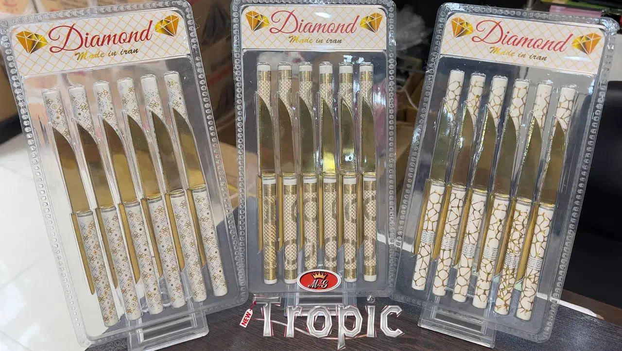 کارد میوه خوری چنگال اعلا در چندین طرح مختلف|ظروف سرو و پذیرایی|خوی, |دیوار