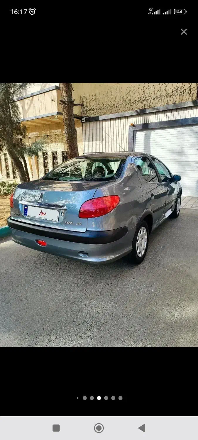 ۲۰۶ تیپ ۲ مدل ۸۹ فرانسوی|خودرو سواری و وانت|گرمدره, |دیوار