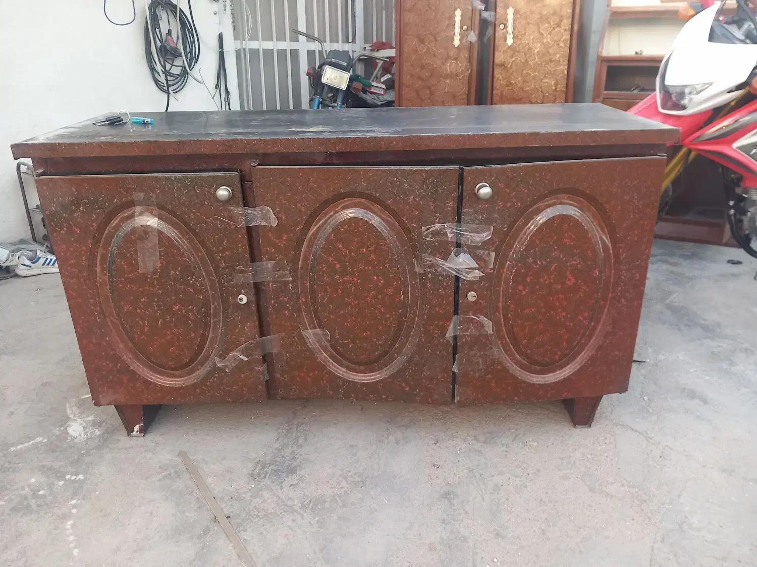 کمد ۳ تیکه وزیرباری|جاکفشی، کمد، دراور|فسا, |دیوار