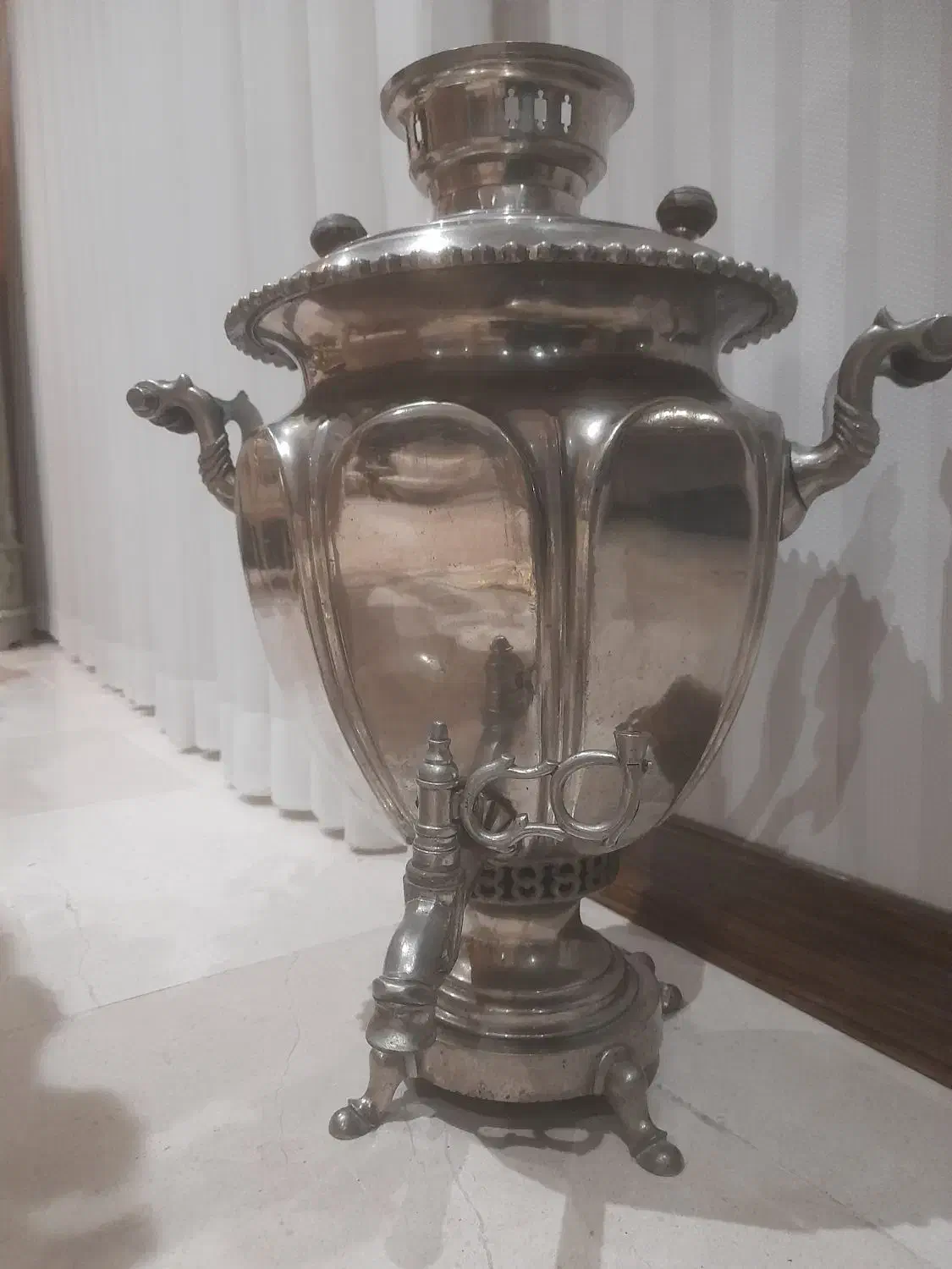 سماور مالیکوف عتیقه|کلکسیون اشیاء عتیقه|قم, بکایی|دیوار