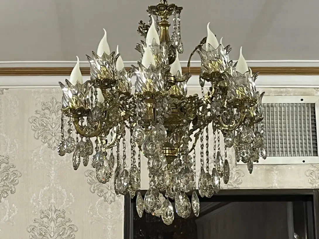 لوستر ۶ شاخه برنجی|لوستر و چراغ آویز|قرچک, زیبا شهر|دیوار