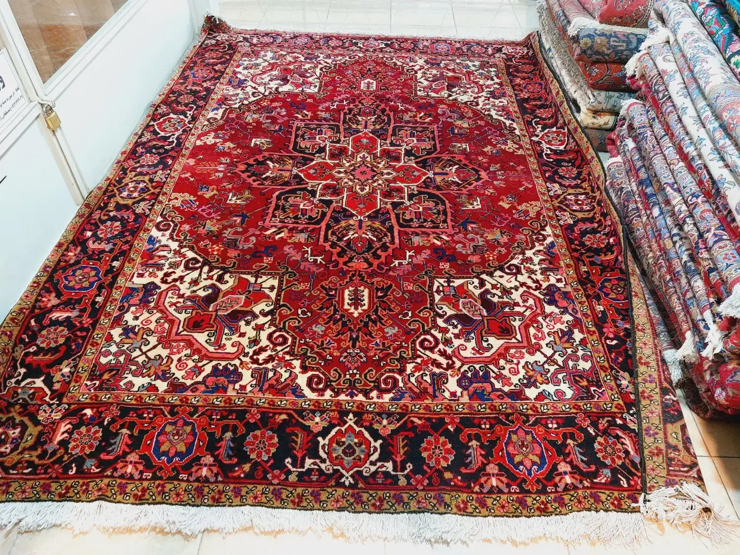 فرش ۹متری هریس رنگ گیاهی ،گوشتدار وعالی|فرش|تهران, بازار|دیوار