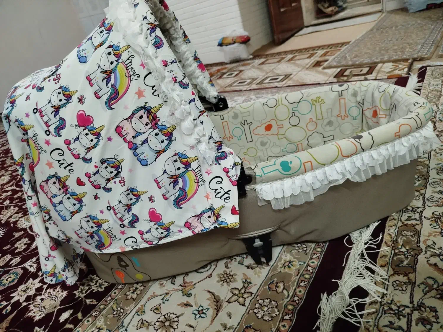 گهواره کریر نونو اصلا استفاده نشده جفتش 800|اسباب و اثاث بچه|ری, شهادت|دیوار