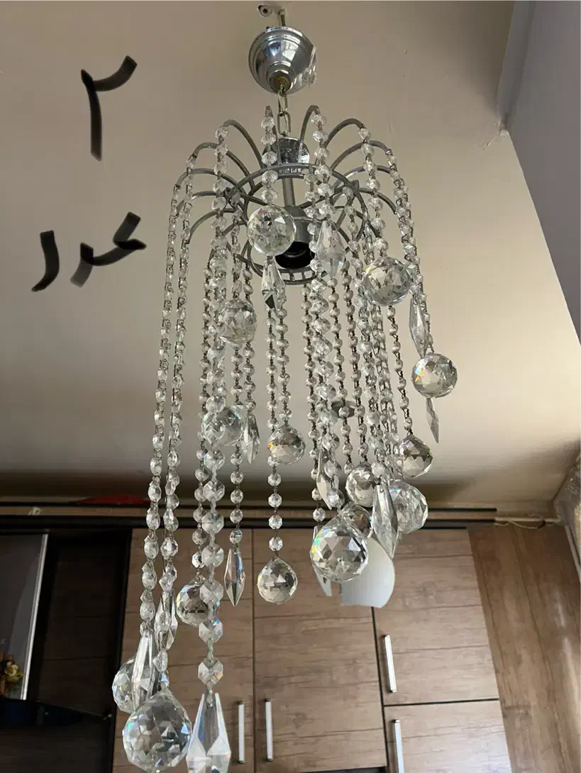 بدنه استیل و کاملا سالم می باشد|لوستر و چراغ آویز|اهواز, کوی ملی راه|دیوار