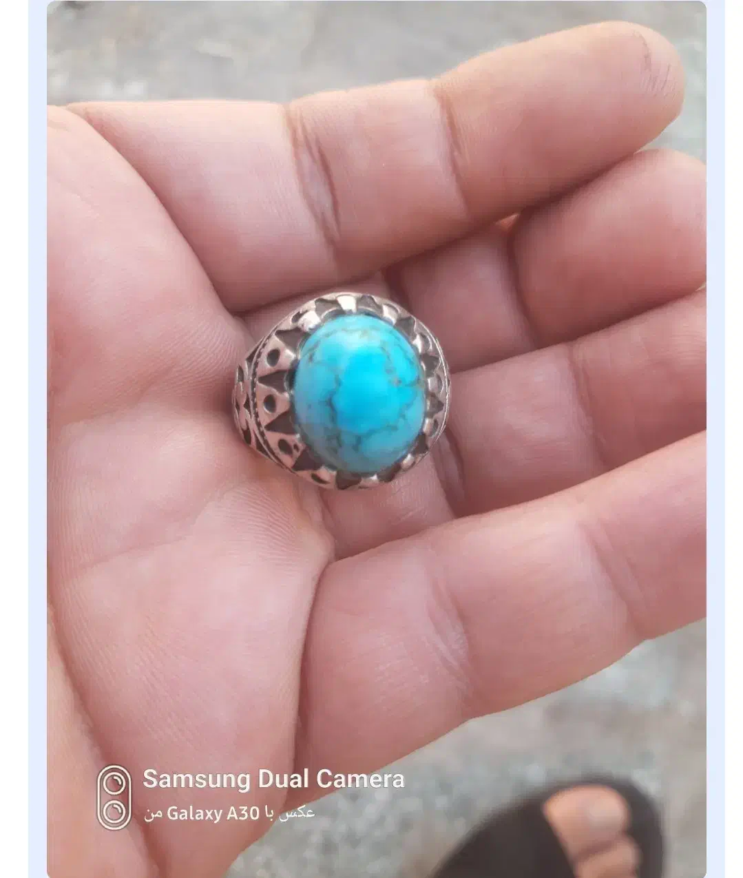 یک عدد انگشتر فیروزه قدیمی و دورشت.|جواهرات|شادگان, |دیوار