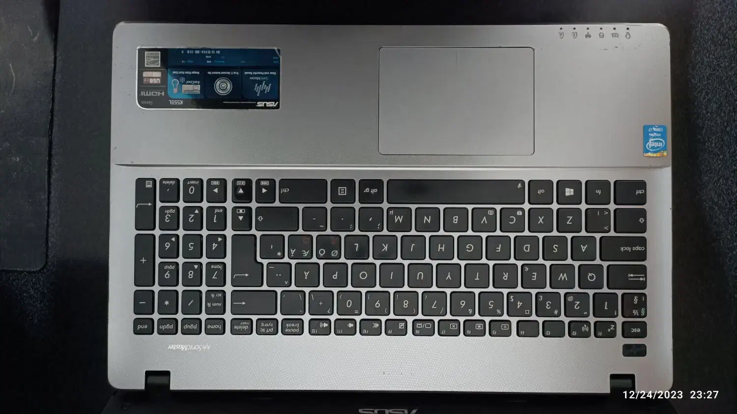 لپتاپ ایسوس k550la|رایانه همراه|خرم‌آباد, |دیوار