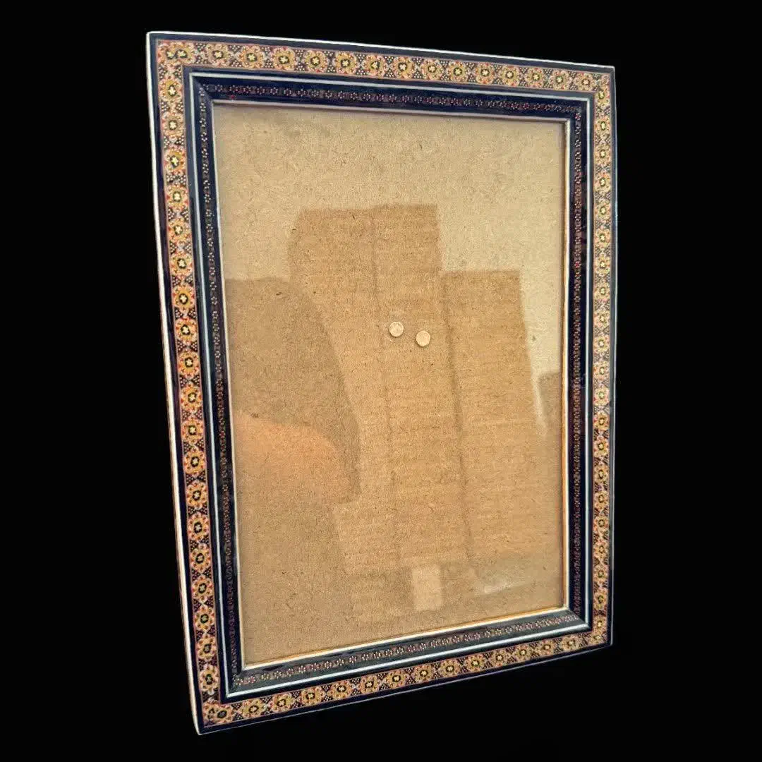 قاب عکس چوبی (لوح تقدیر) خاتم کاری شده سایز A4|صنایع دستی و سایر لوازم تزئینی|اصفهان, نقش جهان|دیوار