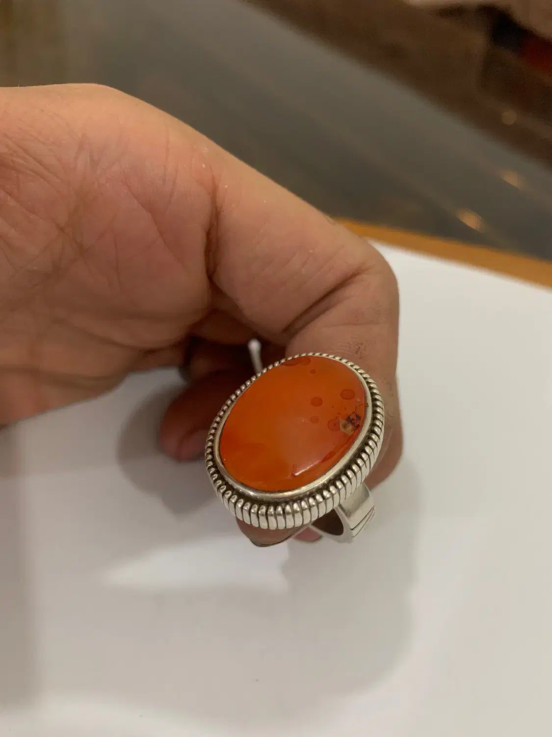 انگشتر دستساز عقیق یمن ناب|جواهرات|اردبیل, |دیوار