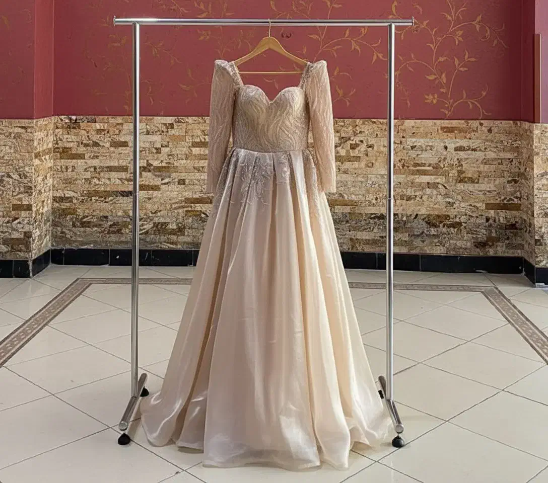 لباس مجلسی باکسدوزی تمام کارشده|لباس|مراغه, |دیوار