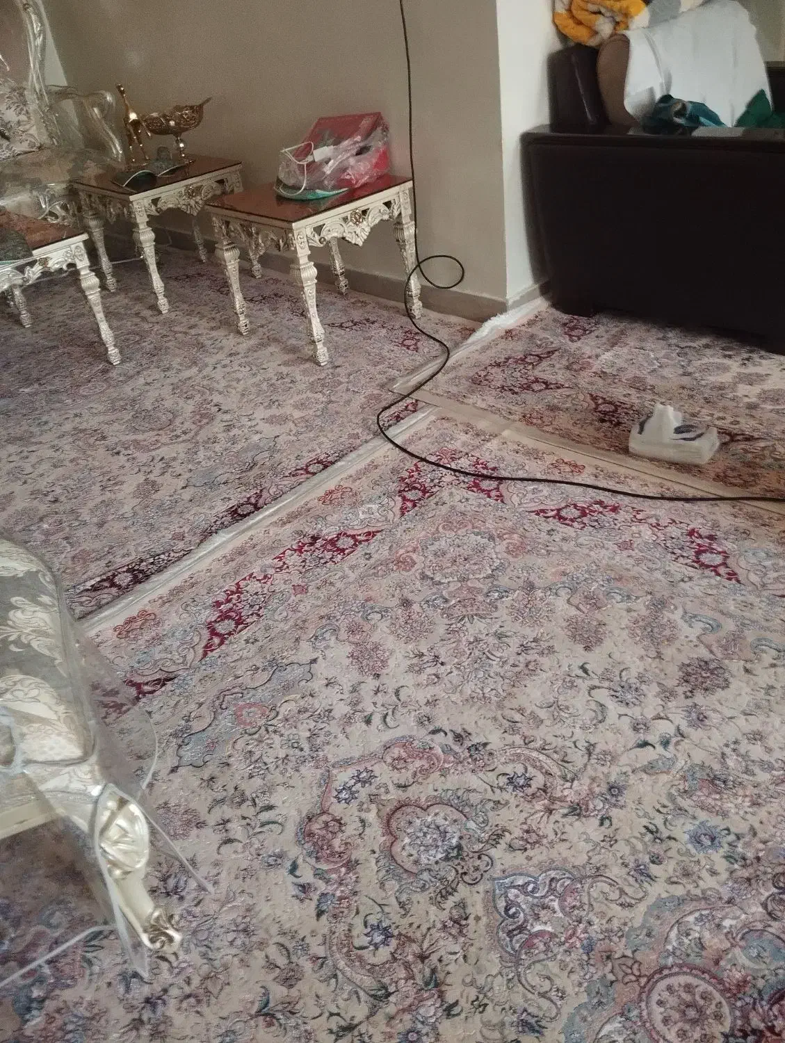 سه عدد فرش ماشینی طرح ابریشمی 40رنگ|فرش|تهران, خاک سفید|دیوار