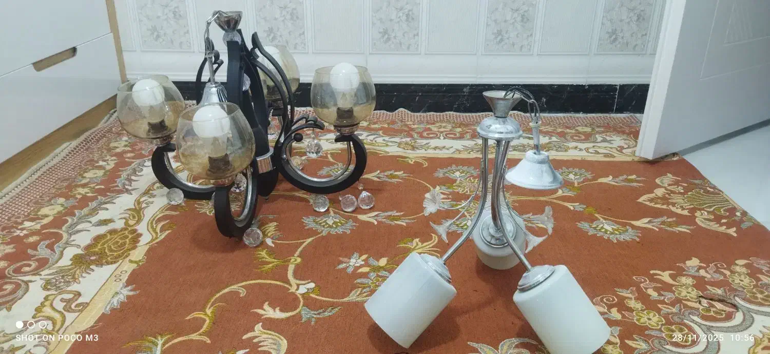 لوستر|لوستر و چراغ آویز|ساوه, |دیوار