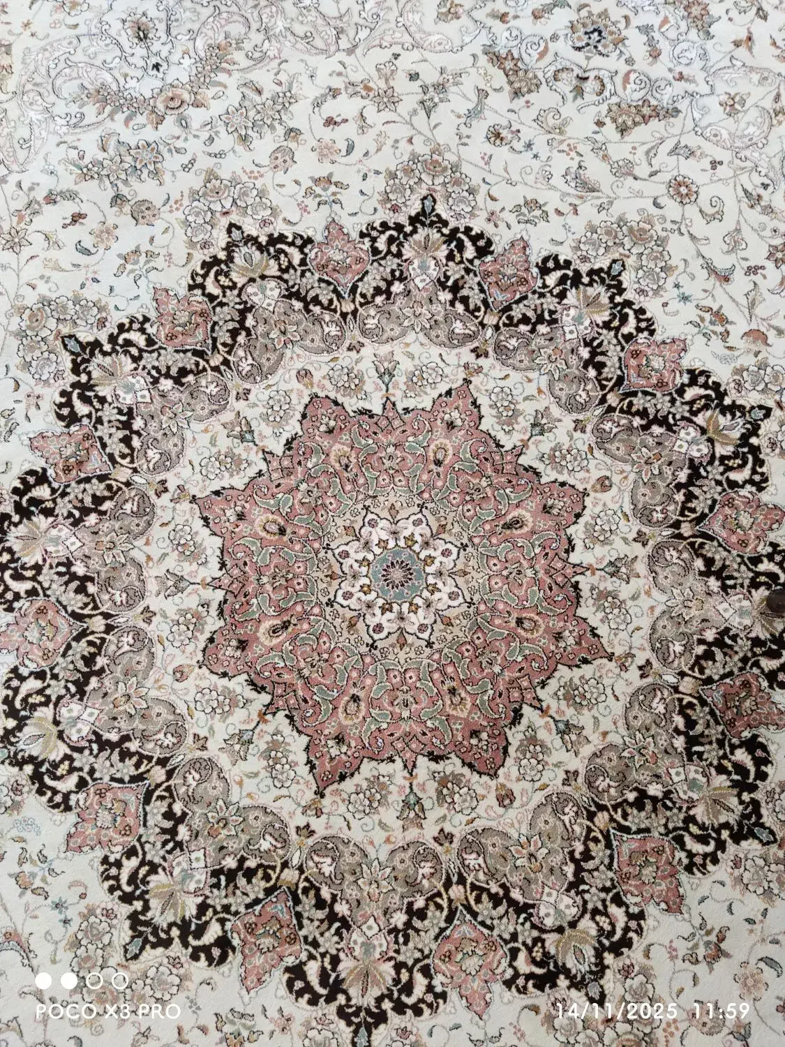 فرش 1200شانه پاتریس،3500تراکم کرم،تمام آکرولیک|فرش|رودهن, |دیوار