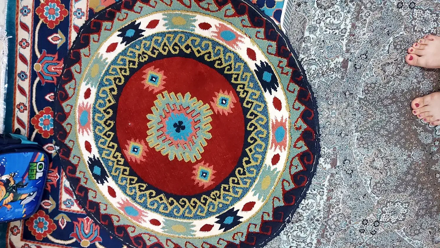 فرش گرد|فرش|قرچک, میرزائی جنوبی|دیوار