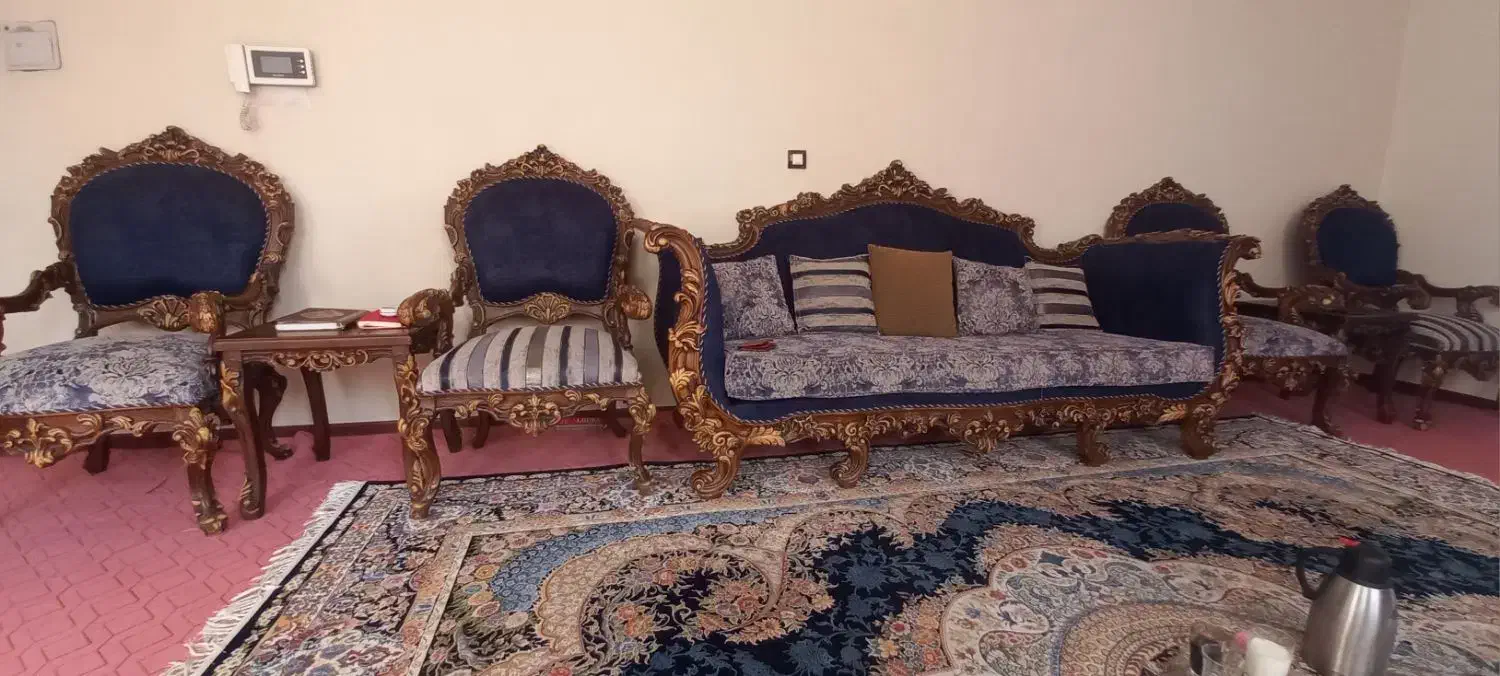 مبلمان ۷ نفره و جلو مبلی|مبلمان خانگی و میز عسلی|اسلام‌شهر, شهرک قائمیه|دیوار