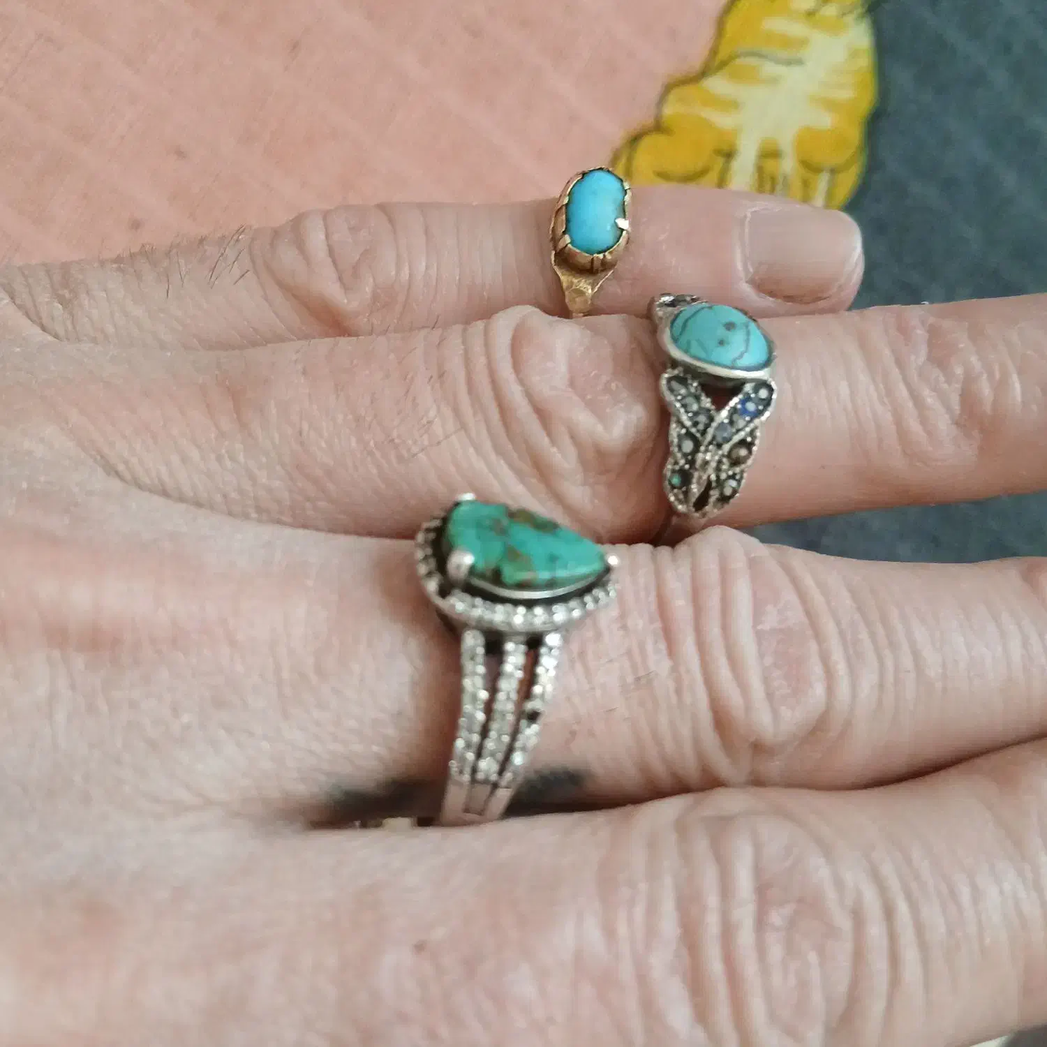 انگشتر فیروزه نیشابور بسیار زیبا|بدلیجات|ری, دیلمان|دیوار