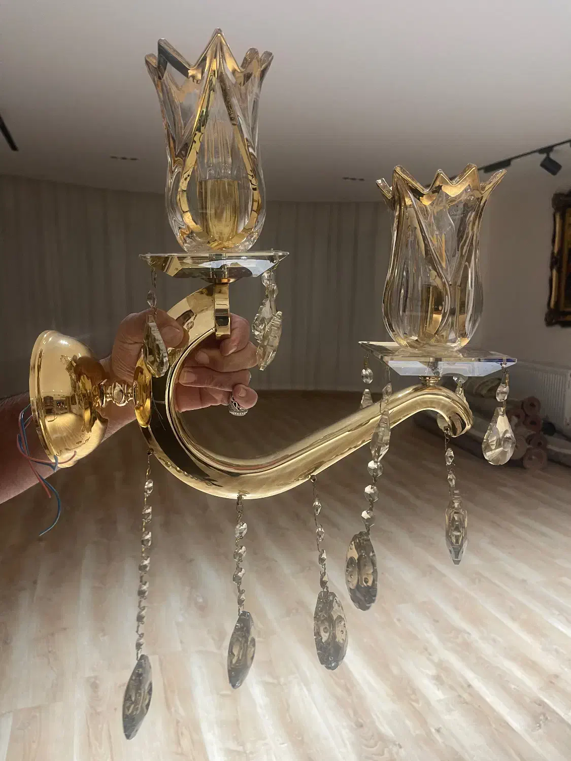 ست لوستر،آواژور و دیوارکوب کریستالی|لوستر و چراغ آویز|کرج, فاز ۱ مهرشهر|دیوار