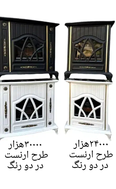 بخاری ۲۴هزار ارنست در دورنگ سفید و مشکی|بخاری، هیتر، شومینه|ابهر, |دیوار