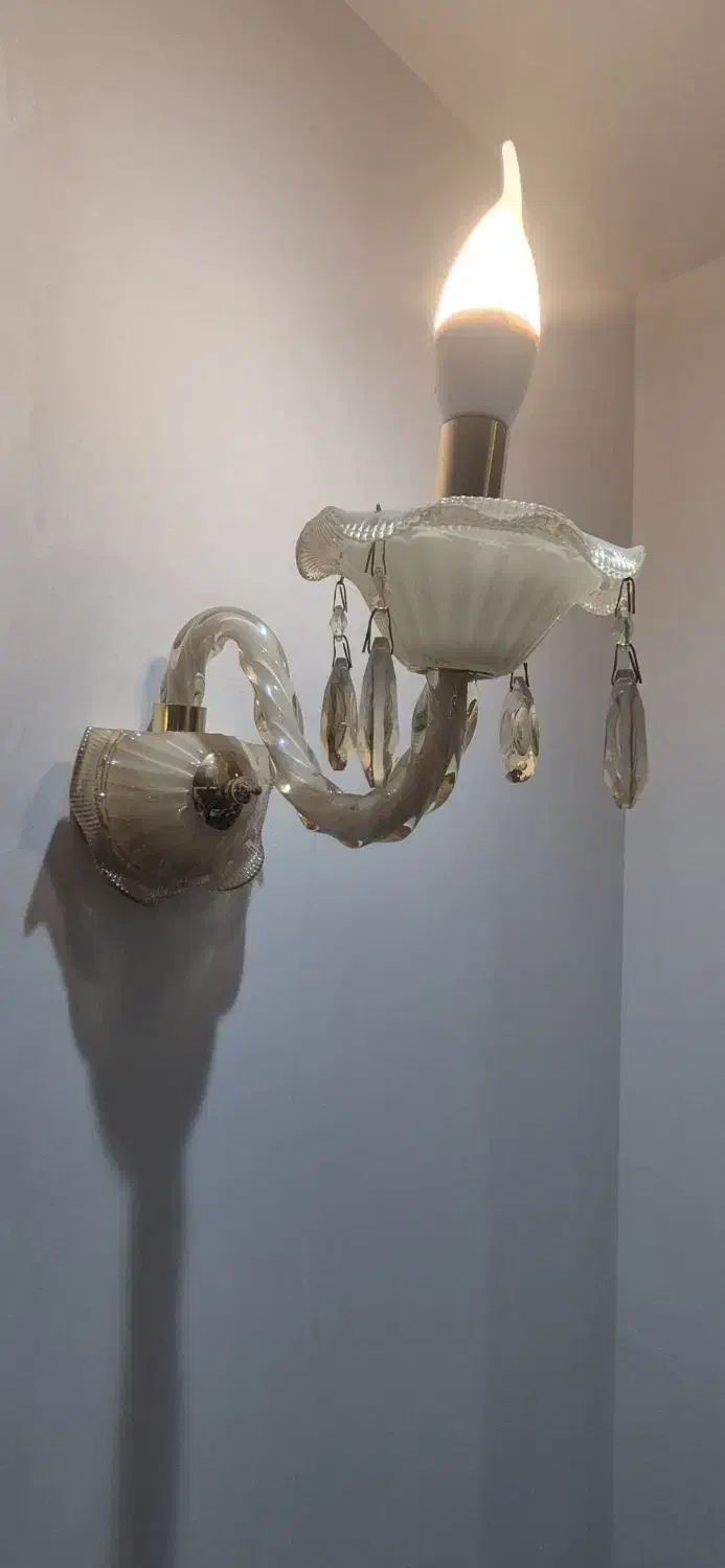 دیوارکوب کریستالی|لوستر و چراغ آویز|قرچک, شهرک طلائیه|دیوار