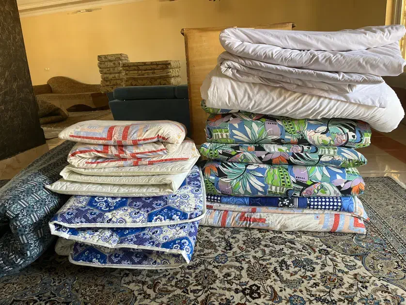 لحاف و تشک پشم|رختخواب، بالش، پتو|دماوند, گیلاوند|دیوار