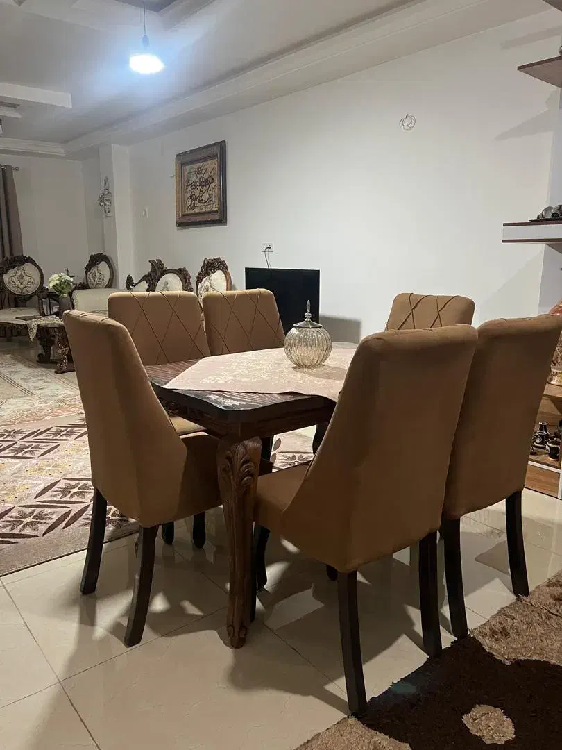 میز ناهار خوری شش نفره|میز و صندلی غذاخوری|عباس‌آباد, |دیوار