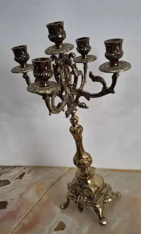 میز کنسول زیبا بدون آینه با دو شمعدان جذاب|بوفه، ویترین، کنسول|ارومیه, |دیوار