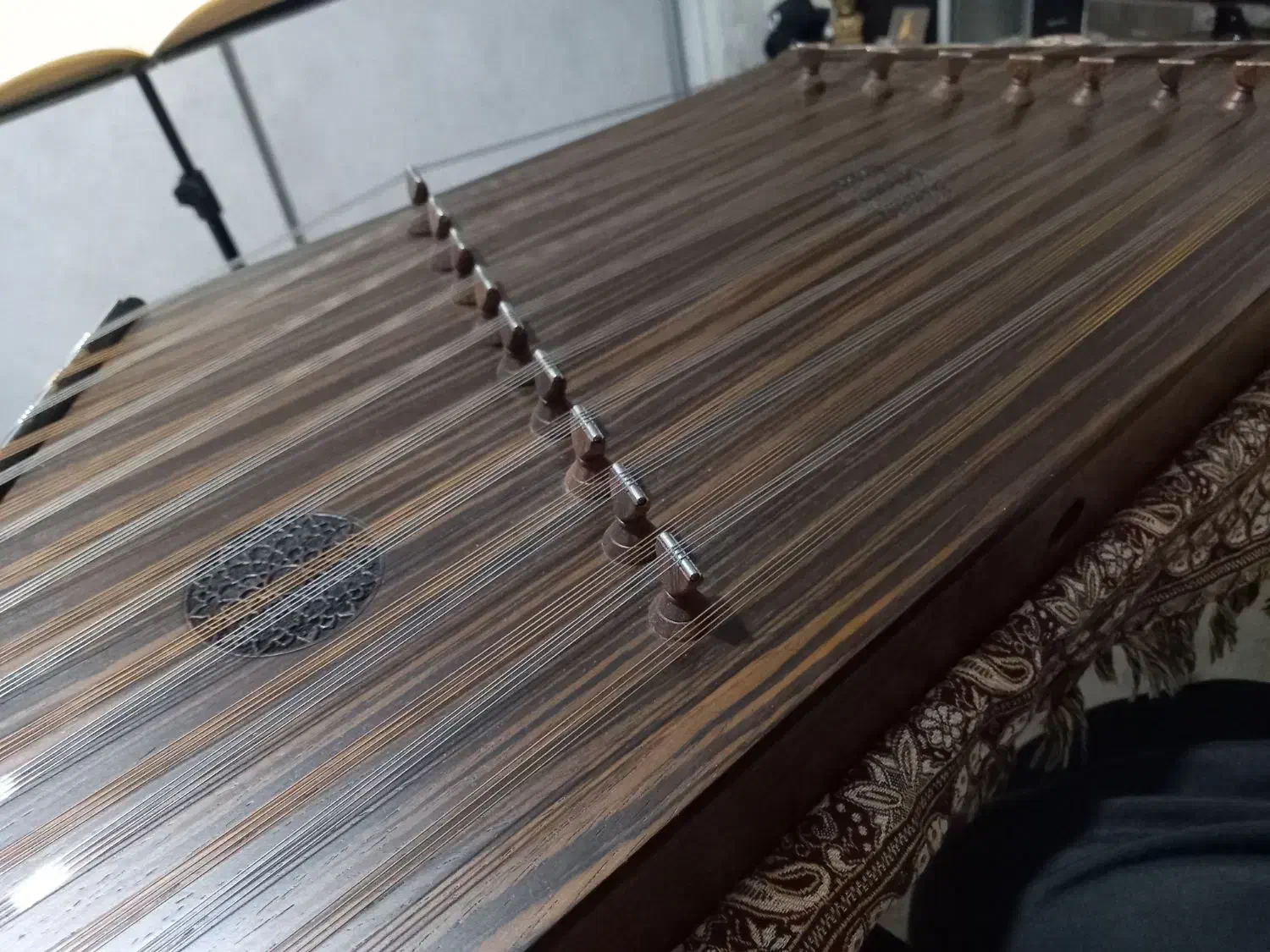 سنتور چوب ونگه ایتالیایی حمید موسوی|سازهای سنتی|فردیس, شهرک گلها|دیوار